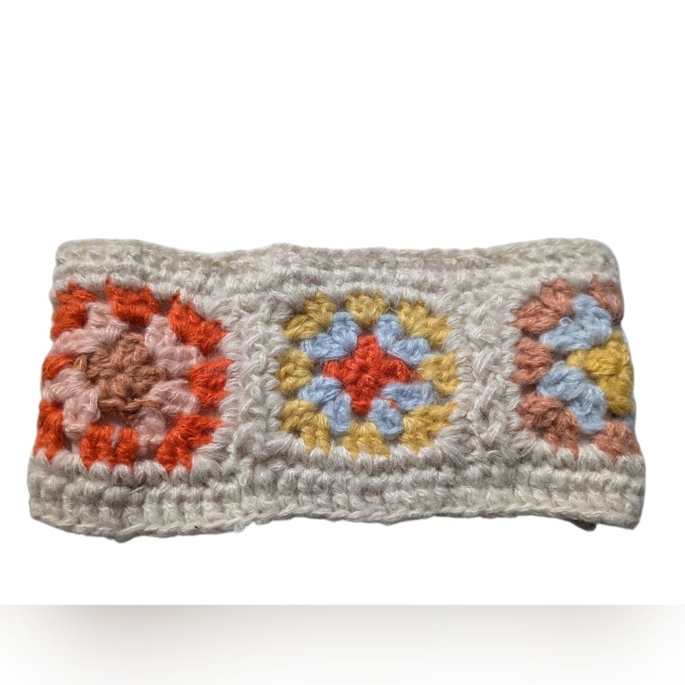 NWOT Grandma Square Crochet Headband Ear Warmer